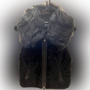Polo Ralph Lauren Leather Fur Jacket Women